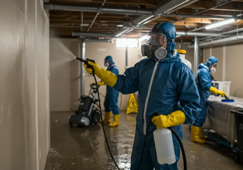 Basement Sanitization and Antimicrobial Treatment process in Turner County, GA