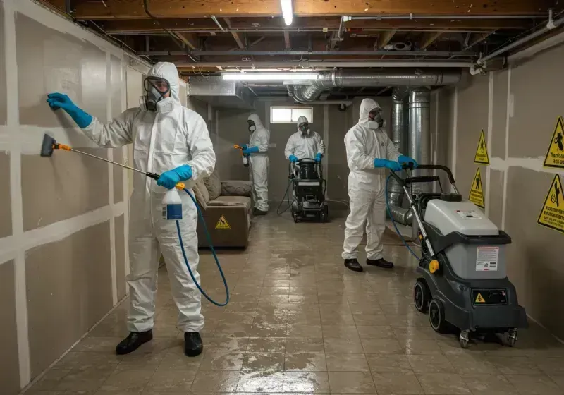 Basement Moisture Removal and Structural Drying process in Turner County, GA